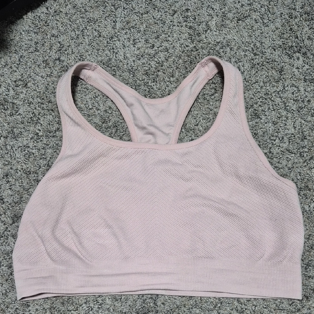Blush Pink Seamless Sports Bra